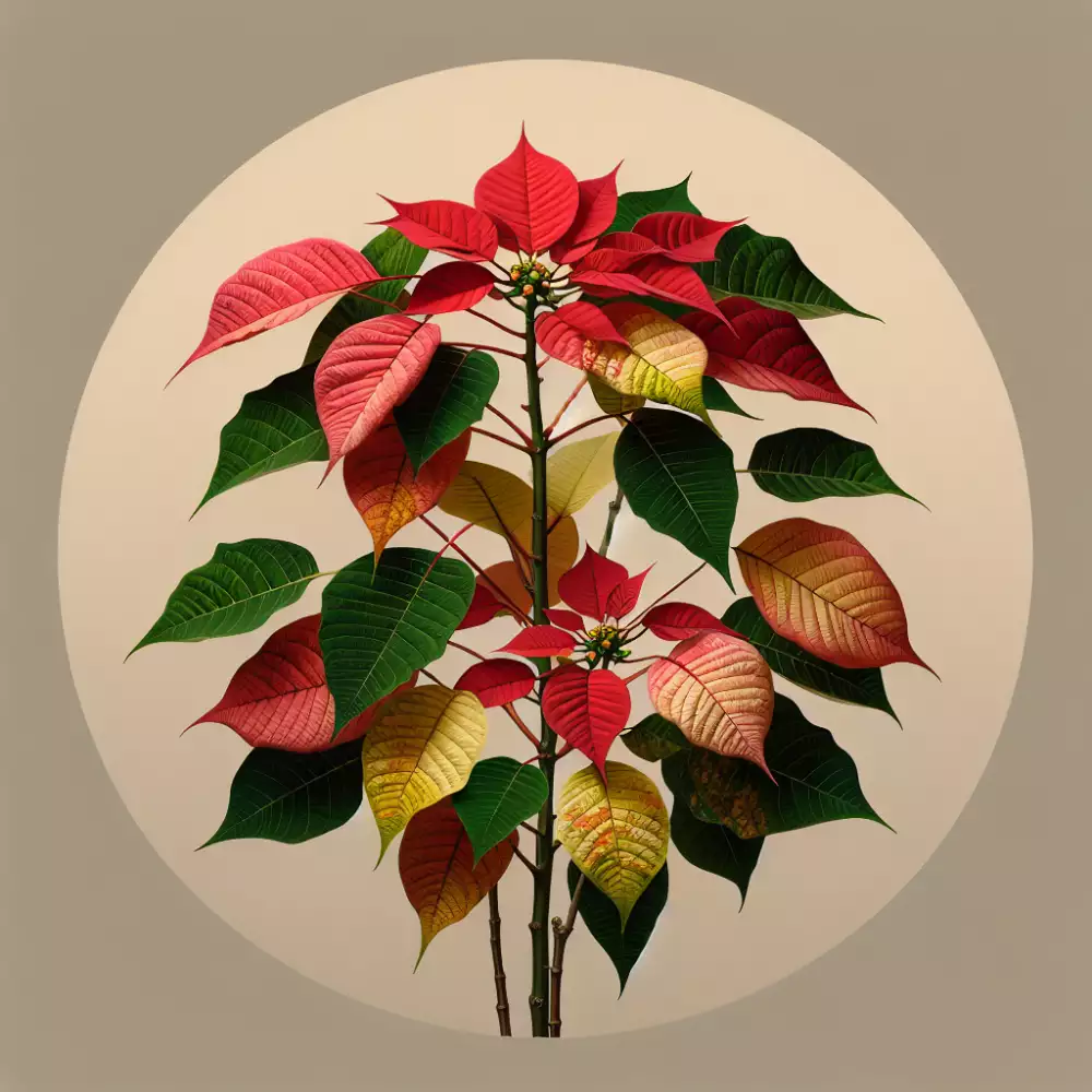 vánoční hvězda opadávání listů