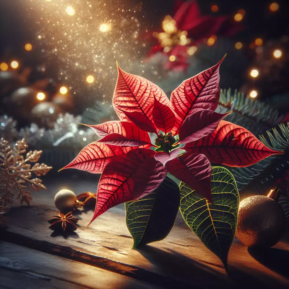 vánoční hvězda opadávání listů