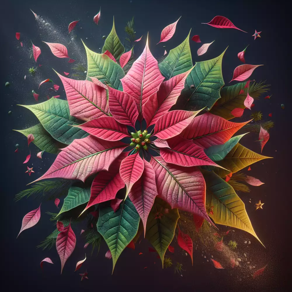 vánoční hvězda opadávání listů