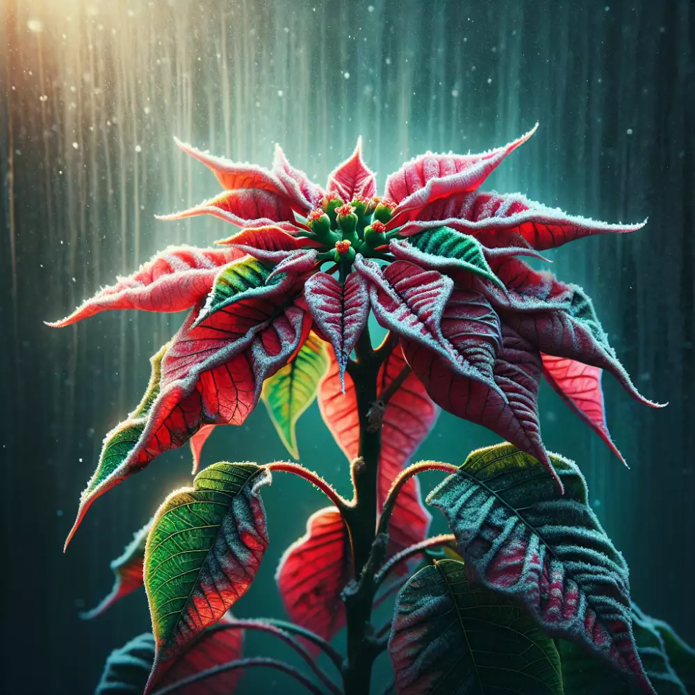 vánoční hvězda opadávání listů